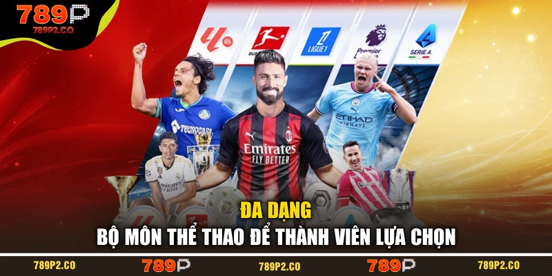 Đa dạng bộ môn thể thao để thành viên lựa chọn